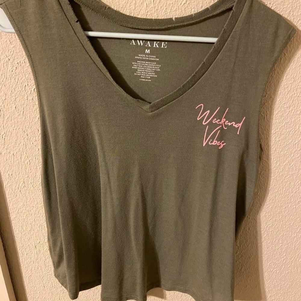 Weekend Vibes Tank Top Green Medium
